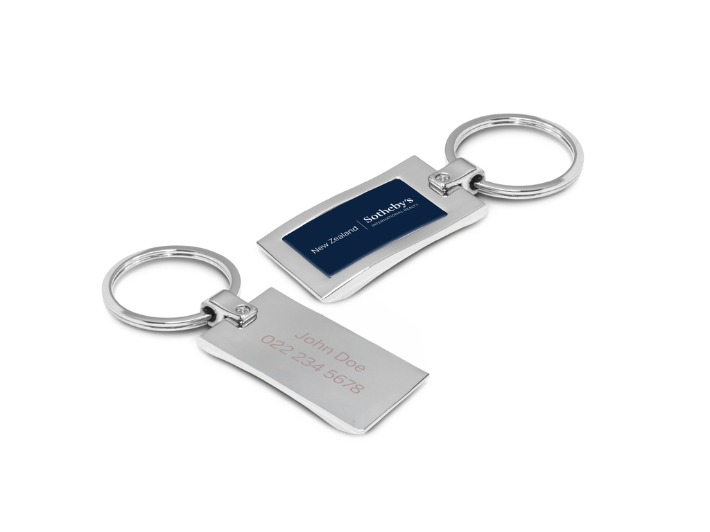 Sotheby's Personalised Wave Metal Keyring - Pack of 25