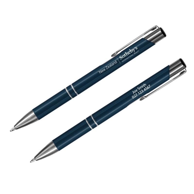 Sotheby's Personalised Panama Pen - Navy (Pack of 100)
