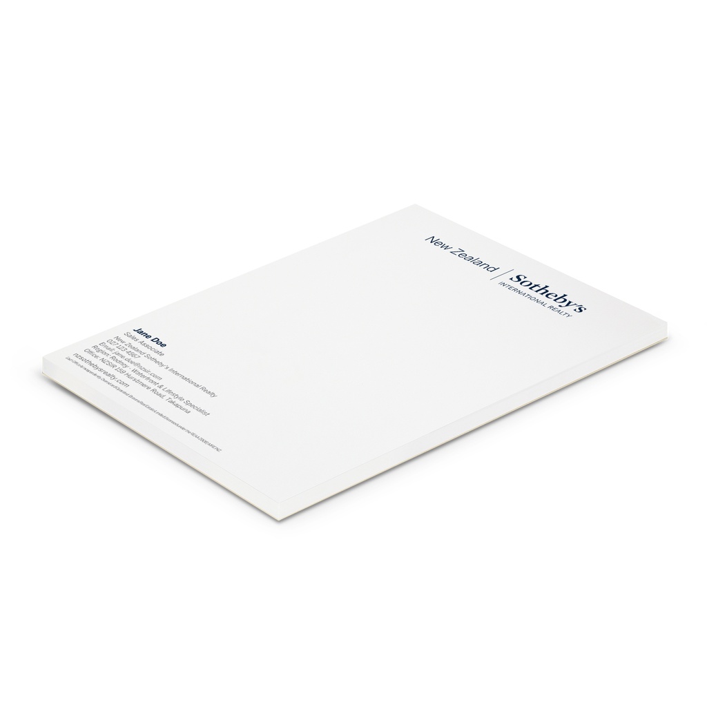 Sotheby's Personalised A6 Notepads - Unlined (Pack of 125)