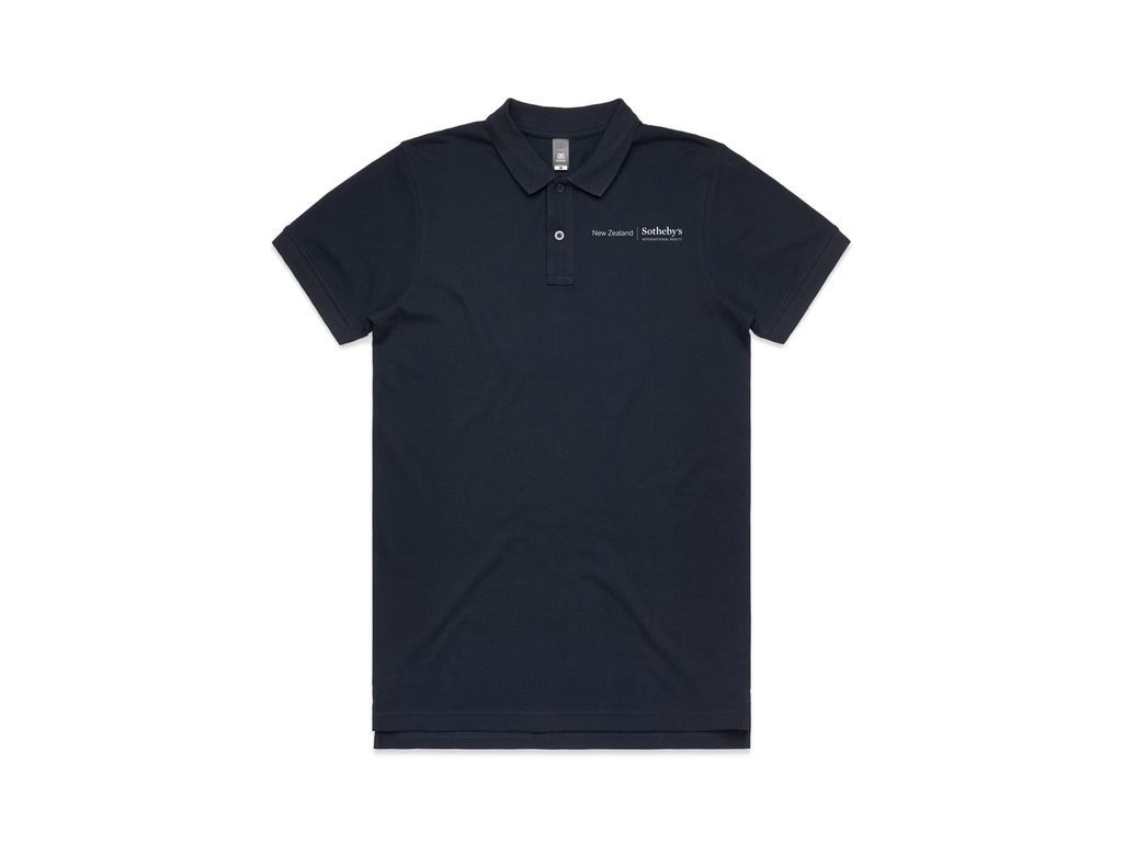 Sotheby's Mens Pique Polo - Navy